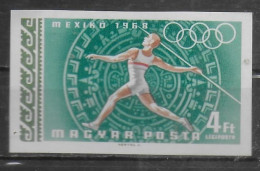 HONGRIE  PA 308   * *  NON DENTELE   JO 1968   Javelot - Leichtathletik