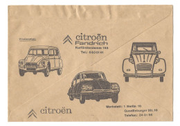 Postsache 1970 Berlin West PSchA Postsache Freistempel Publicite  Citroen   Diane  DS    2 CV - Storia Postale