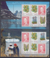 Greenland 1996. Sheetlets From Booklet. Michel 7-8. MNH(**) - Blocs