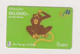 LAOS -  Year Of The Monkey Remote  Phonecard - Laos