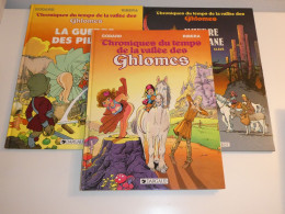 LOT EO CHRONIQUES DU TEMPS DE LA VALLEE DES GHLOMES TOMES 1/2/3 / TBE - Lots De Plusieurs BD