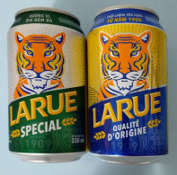 02 Viet Nam Vietnam Larue Beer 330ml Empty Cans - Each Can Is Opened By 2 Holes - Lattine