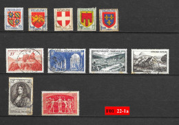 Lot De 11 Timbres Oblitérés (second Choix)  : Année 1949 / N ° 834-835-836-837-838-841A-842-842A--843-848-849 - Oblitérés