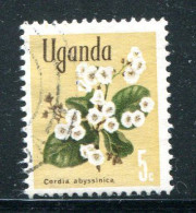 OUGANDA- Y&T N°82- Oblitéré (fleurs) - Uganda (1962-...)