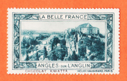 36976 / ⭐ ◉ LANGLES-sur-L'ANGLIN 86-Yonne Pub Chocolat KWATTA Vignette Collection BELLE FRANCE HELIO-VAUGIRARD - Tourismus (Vignetten)