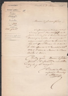 L. Directeur Des Postes Datée 2 Février 1845 De Bruxelles Pour Secrétaire Générald Du Département De La Justice à Propos - 1830-1849 (Belgique Indépendante)