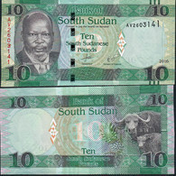 SOUTH SUDAN P12b 10 Pounds 2016 #AV       UNC - Soudan Du Sud