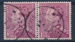 OBP Nr 429 (paar/paire) -  *FORVILLE* - Depot-relais - (ref. ST-2683) - Cachets à étoiles