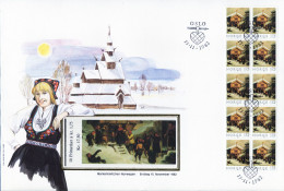 Norwegen- Markenheftchen- Schmuck FDC, 15. November 1982 - Selten Angeboten - FDC