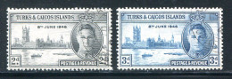 TURKS ET CAIQUES- Y&T N°132 Et 133- Oblitérés - Turcas Y Caicos