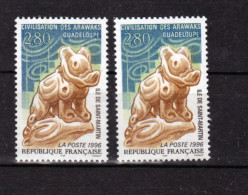 France 2988 Variété Inscription Ile De Saint Martin Décalée Vers Le Haut Et Vers Le Bas Araw Neuf ** TB MNH Sin Charnela - Nuevos