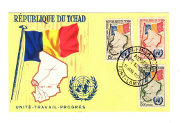 Tchad (Répulique Du) - Carte Maximum 1er Jour D'émission Fort Lamy 11/01/1961 - Storia Postale