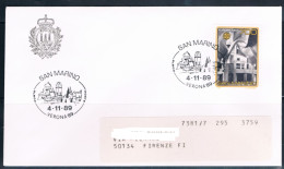 SAN MARINO 1987 - Valore Europa L.700 Su Busta Con Annullo Speciale - 1987