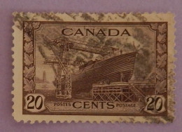 CANADA YT 216 OBLITÉRÉ "CORVETTE" ANNÉES 1943/1948 - Used Stamps