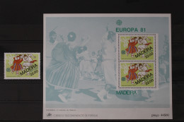 Portugal Madeira Block 2 Mit 70 Postfrisch Europa #UU868 - Otros & Sin Clasificación