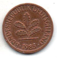 1 Pfennig 1985F - 1 Pfennig