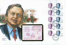 Schweden- Markenheftchen- Schmuck FDC, 11. April 1986 - Selten Angeboten - FDC