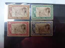 N° 203 à 206 1907 Bienfaisance Série Neufs * Avec Charnière Roumanie Romania - Unused Stamps