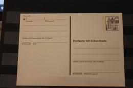 Berlin 1982; Ganzsache Burgen & Schlösser BuS: Postkarte Mit Antwortkarte  P 124; Ungebraucht - Postkarten - Ungebraucht