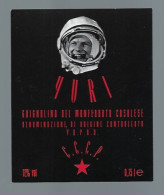 Etiquette Vin  Grignolino  YURI  Gargarine CCCP" Astronaute" - Rouges