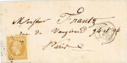 30 Aout 1855 Lac Paris N°13A Jaune Citron TTB - 1849-1876: Klassik