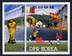 Corée Bloc Non Dentelé Imperf Football CM 86 ** - 1986 – Mexico