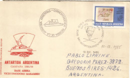 ANTARTICA ANTARCTIC ARGENTINA BASE MARAMBIO 1985 - Basi Scientifiche