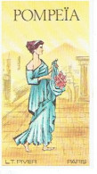 Carte Parfum POMPEÎA De L.T. PIVER - Antiguas (hasta 1960)