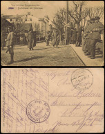 Postcard Mitau Jelgava Елгава Bachstrasse Mit Ritterhaus 1917  Gel. Feldpoststempel - Lettonie