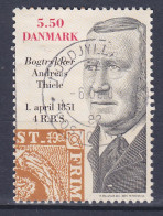 Denmark 2001 Mi. 1274, 5.50 Kr 150 Jahre Dänische Briefmarken Andreas Thiele Buchdrucker Deluxe Cancel - Oblitérés