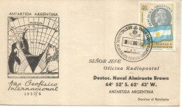 ANTARTICA ANTARCTIC ARGENTINA BASE ALMIRANTE BROWN 1958 - Bases Antarctiques