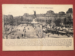 Cartolina - Francia - Paris - Place De La République - 1910 Ca. - Non Classificati