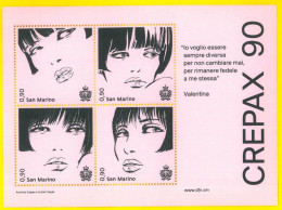 SAN MARINO 2023 90° Anniversario Della Nascita Di Guido Crepax - New Minisheet - Unused Stamps