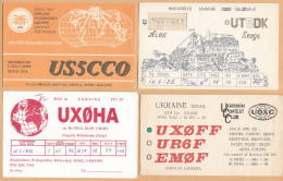 Ukraine, Ucraina, Lot 9 QSL Radi Cards - Radio Amatoriale