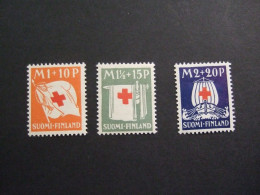 Finland 1930 Red Cross Set Of 3 MNH SG 278-280  (A29-03-tvn) - Neufs