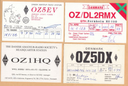 Danimarca, Denmark, Lot 15 QSL Radio Cards - Radio Amateur