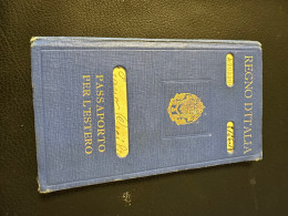 Italy, Kingdom, Travel Passport Issued By Nizza Consulate - Collections