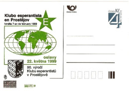 Card CDV B Czech Republic Esperanto 1999 - Esperanto