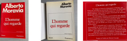 Alberto Moravia : 8 Livres (2 Grands Formats & 6 Collection De Poche, J’ai Lu & Garnier Flammarion) = L’homme Qui Regard - Bücherpakete