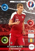 232 Florian Klein - Austria - Panini Adrenalyn XL UEFA Euro 2016 Carte Football - Trading Cards