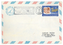 COV 30 - 287 AIRPLANE, Romania - Cover - Used - 1983 - Lettres & Documents