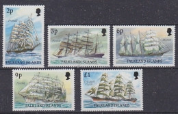 Falkland Islands 1991 Definitives / Cape Horners Imprint Date "1991" 5v ** Mnh (ZO207) - Falkland Islands