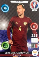 318 Sergei Ignashevich - Russia - Panini Adrenalyn XL UEFA Euro 2016 Carte Football - Trading Cards