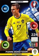 375 Pierre Bengtsson - Sweden - Panini Adrenalyn XL UEFA Euro 2016 Carte Football - Trading Cards