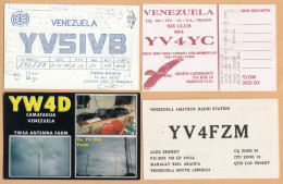 Venezuela, Lot 6 QSL Radio Cards - Radio Amateur