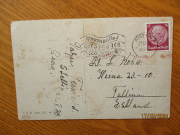 1939 STETTIN Vermeidet Störungen Des Rundfunks , POSTCARD TO ESTONIA   , 15-1 - Other & Unclassified