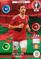 451 Joe Allen - Wales - Panini Adrenalyn XL UEFA Euro 2016 Carte Football - Trading Cards