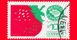 MESSICO - Usato - 1983 - Mexico Exporta - Fragole - Fresas - Strawberry - 100 - México