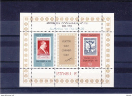 TURQUIE 1981 ATATÜRK Yvert BF 22 NEUF** MNH Cote 5 Euros - Unused Stamps