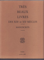 TRES BEAUX LIVRES DES XIXe ET XXe SIECLES MANUSCRIT 1986 - Non Classés